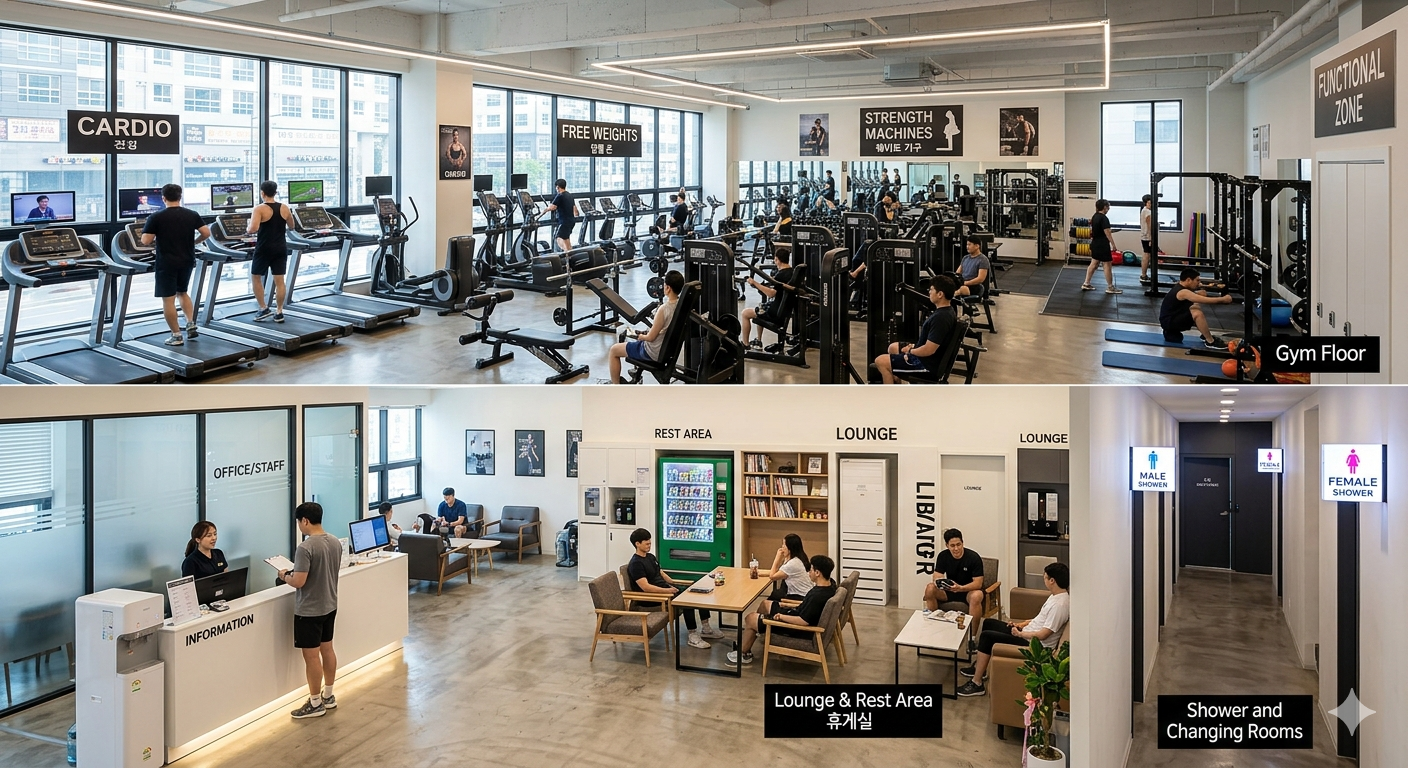 JIM FITNESS 시설 전경